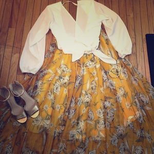 ChicWish Maxi and Crop top. Never worn!